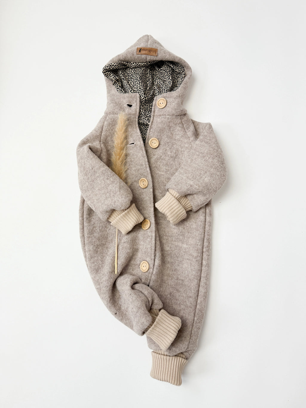 Walkoverall, Winteroverall Beige oder Rosa Leo
