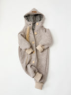 Walkoverall, Winteroverall Beige oder Rosa Leo