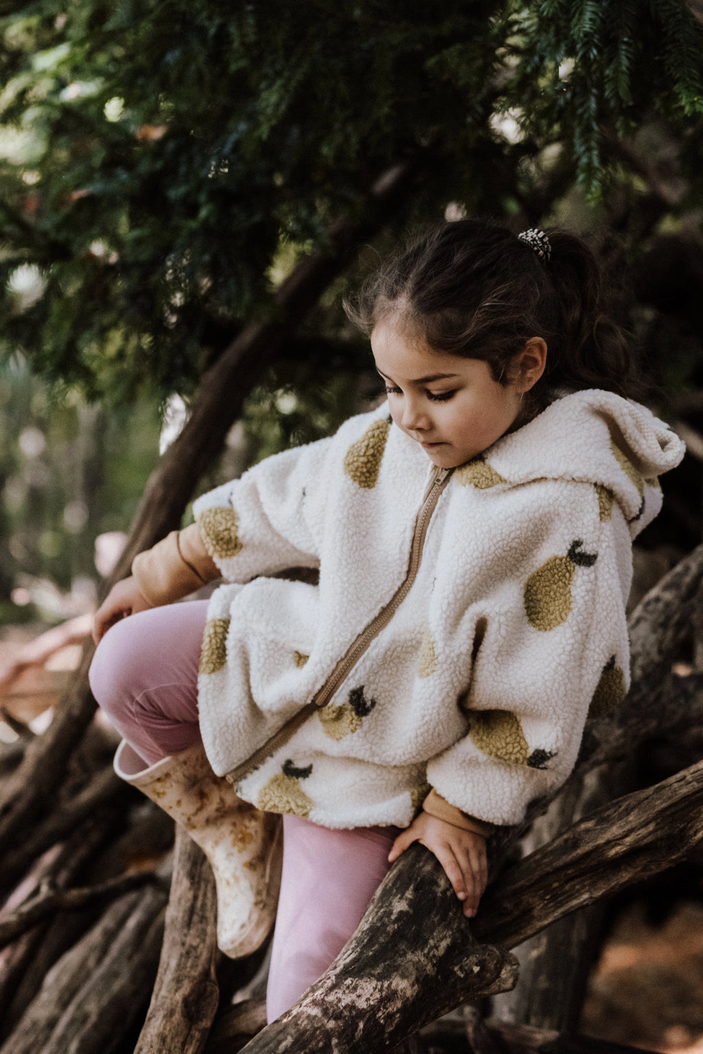 Teddyjacke Birnen  Winterjacke Teddy  Wintermantel Teddy