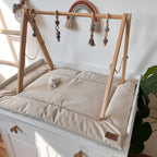 WICKELTISCHAUFLAGE ABWISCHBAR BEIGE