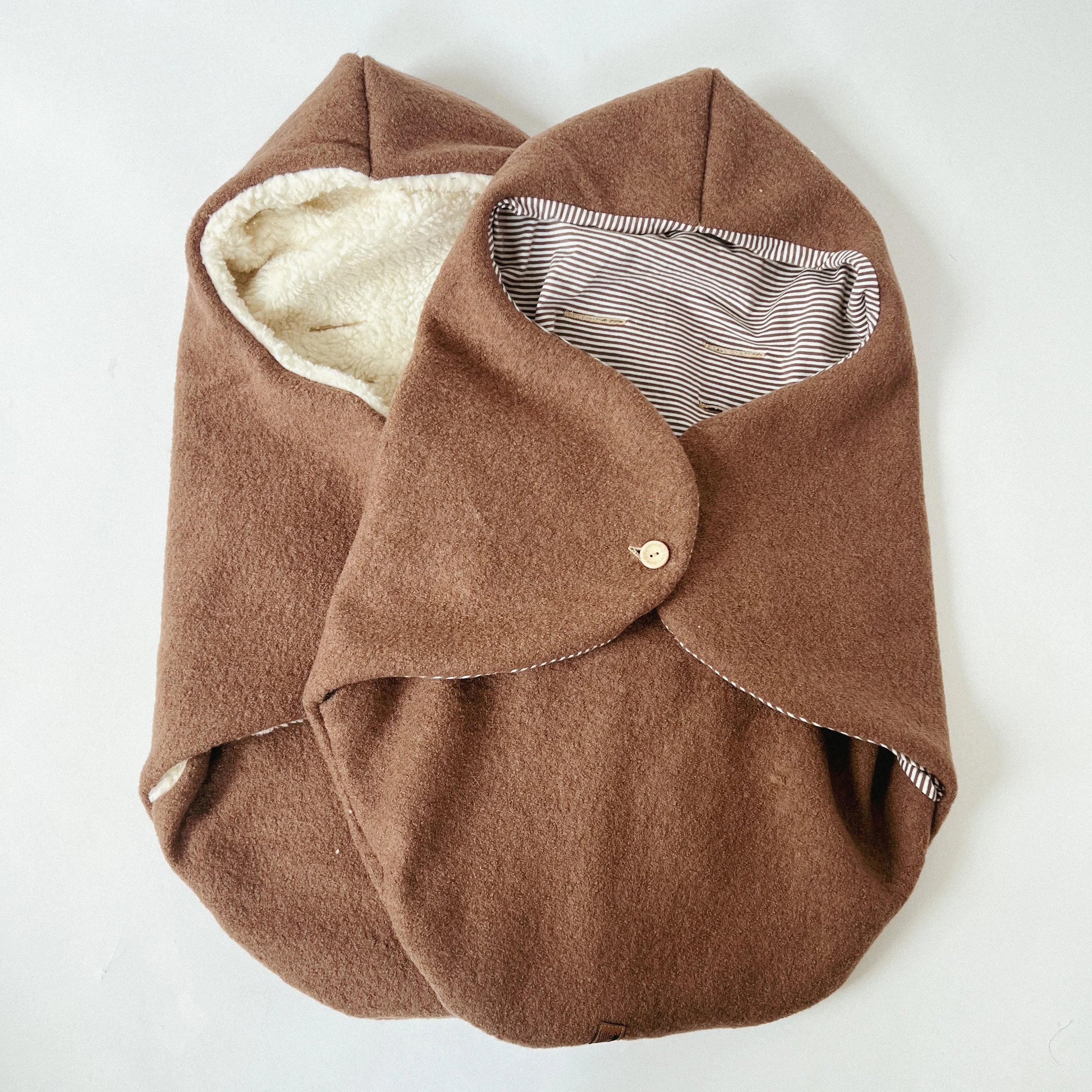 Einschlagdecke Camel Wollwalk/Teddy