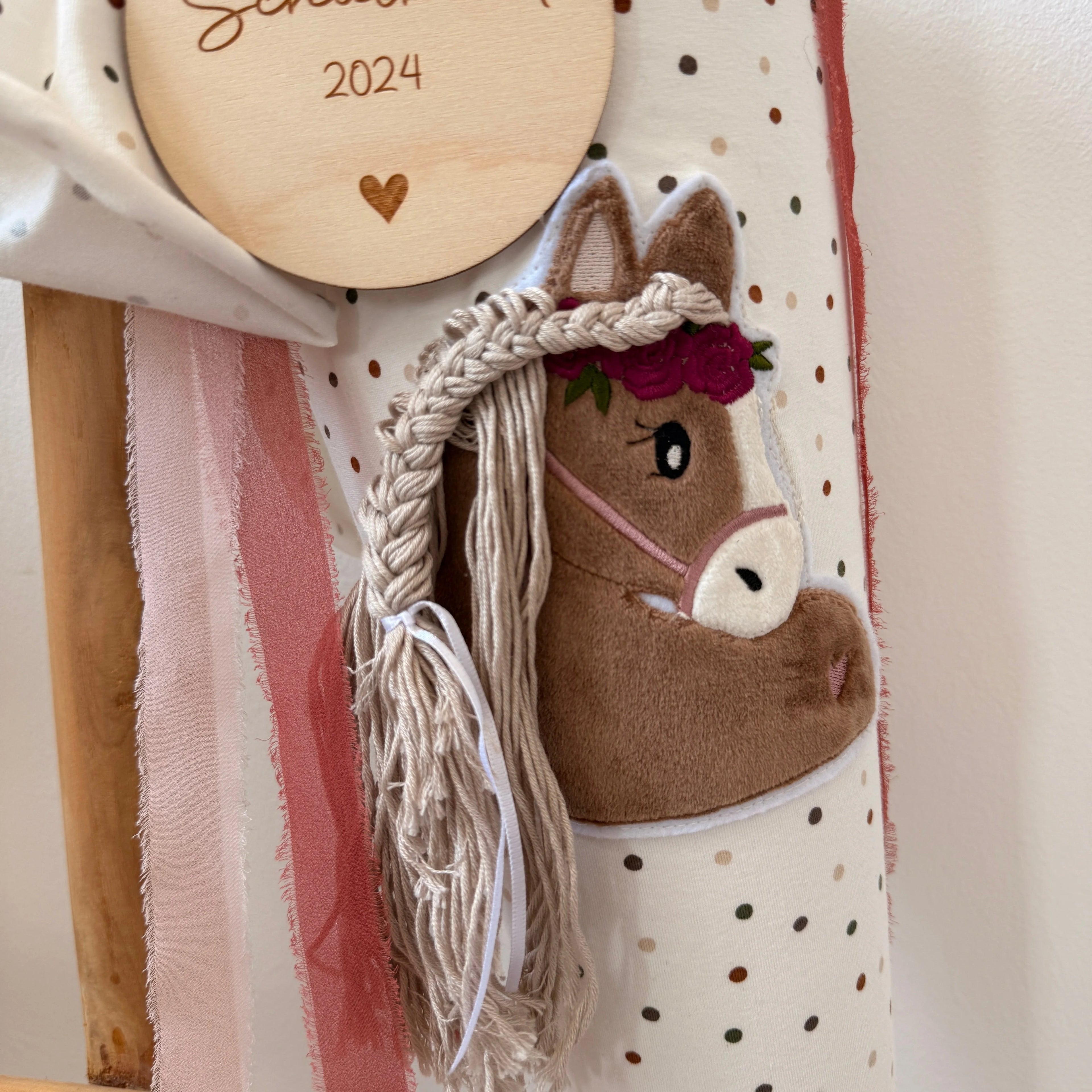 SCHULTÜTE PFERD BUNTE PUNKTE