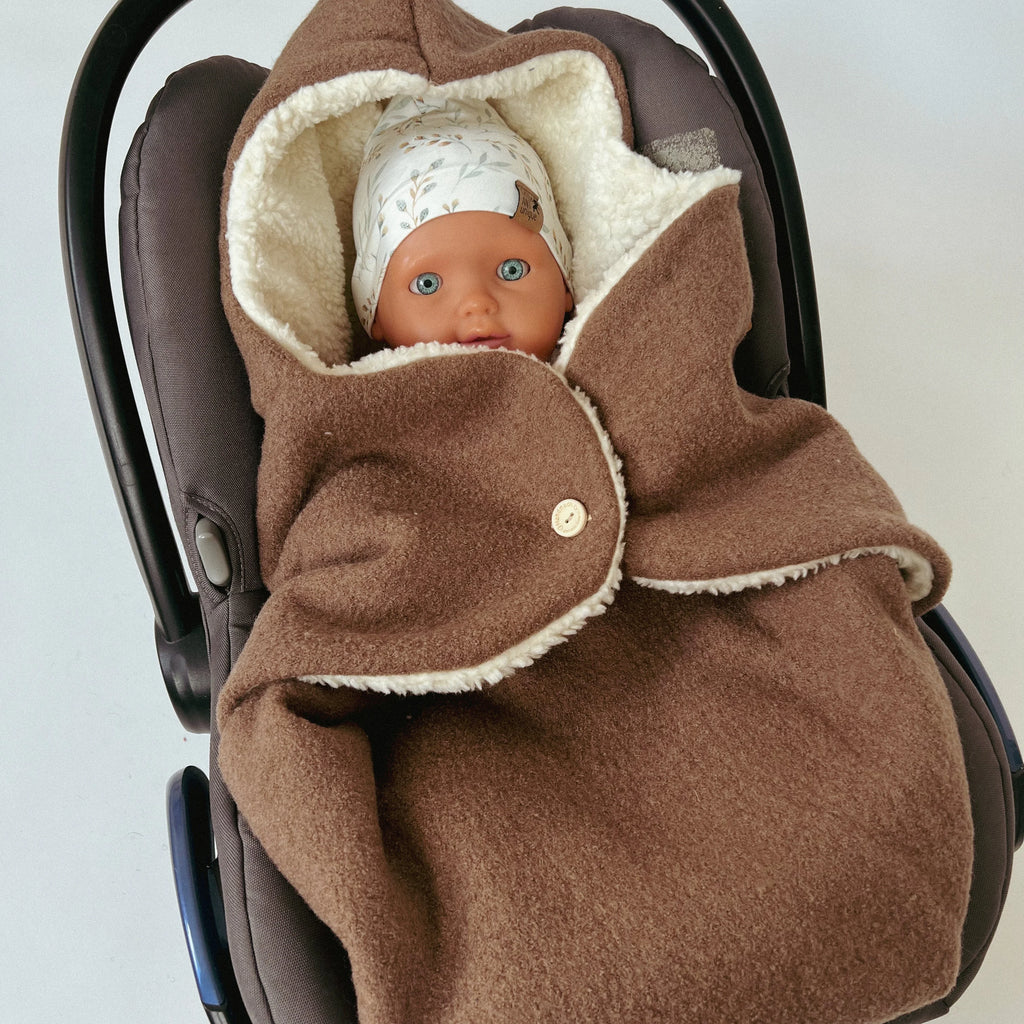 Einschlagdecke Camel Wollwalk/Teddy