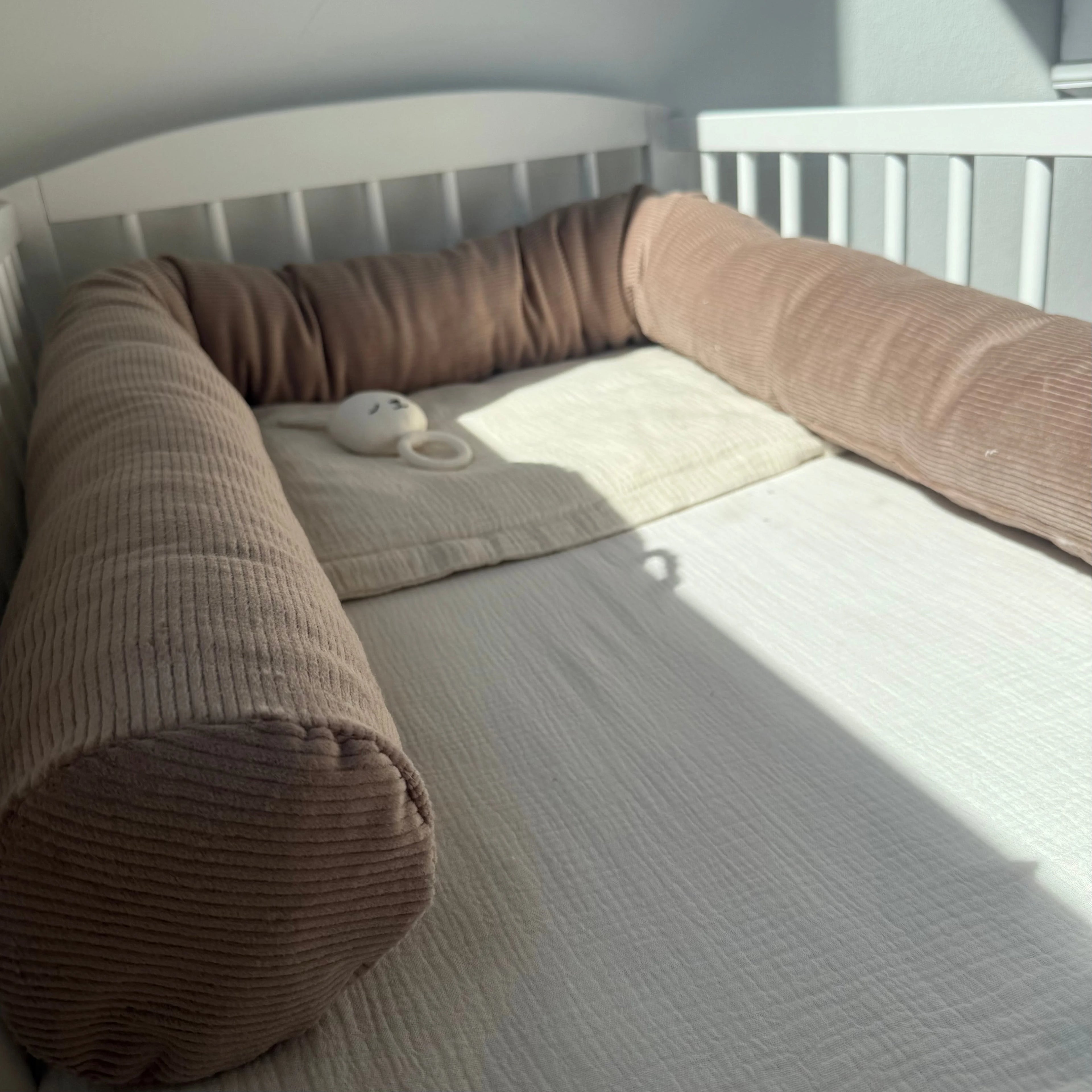 Bettschlange, Wickeltischumrandung Cord taupe