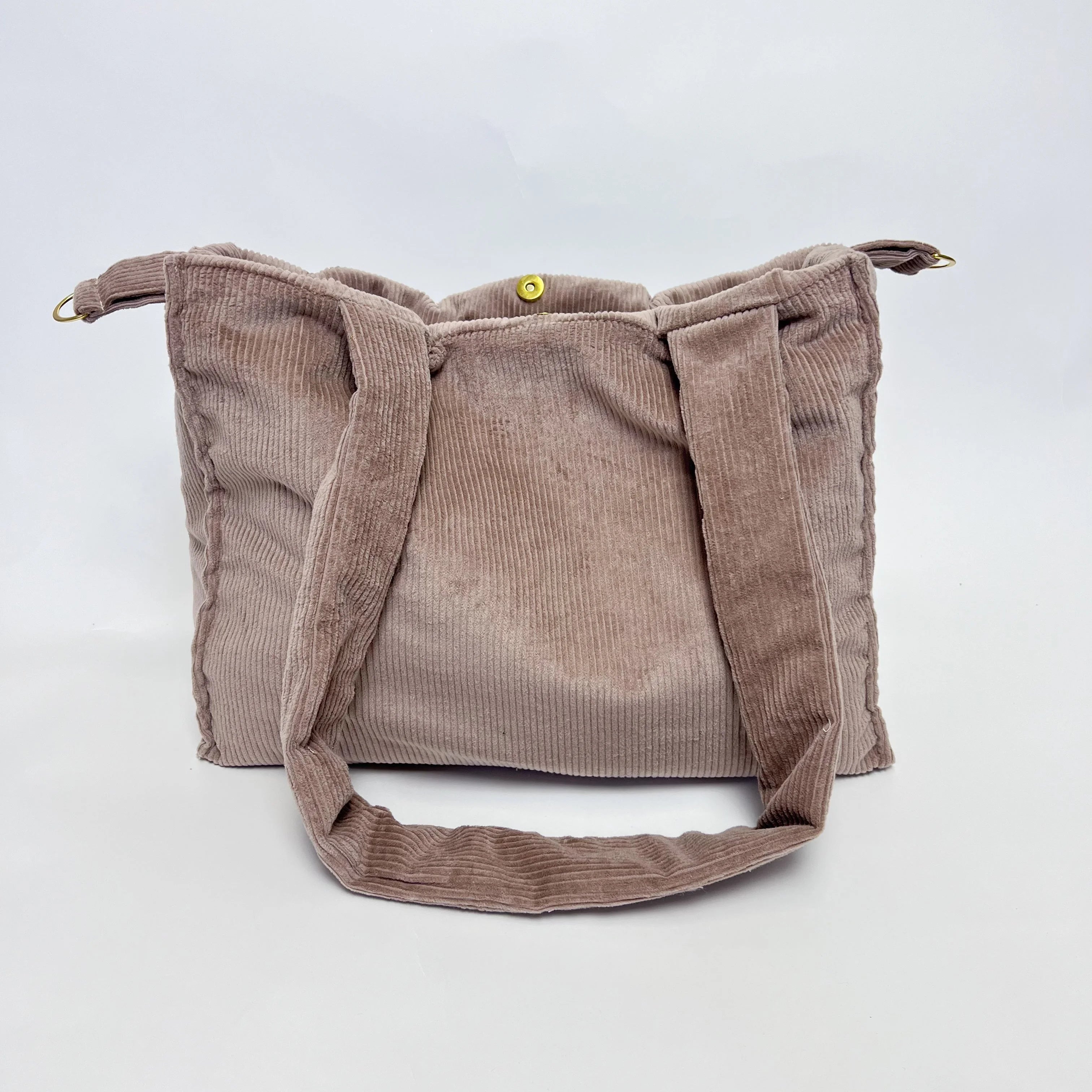 Wickeltasche I Shopper I Cord taupe I Mommy Bag