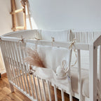 BABYBETTUMRANDUNG WAFFELPIQUE BEIGE