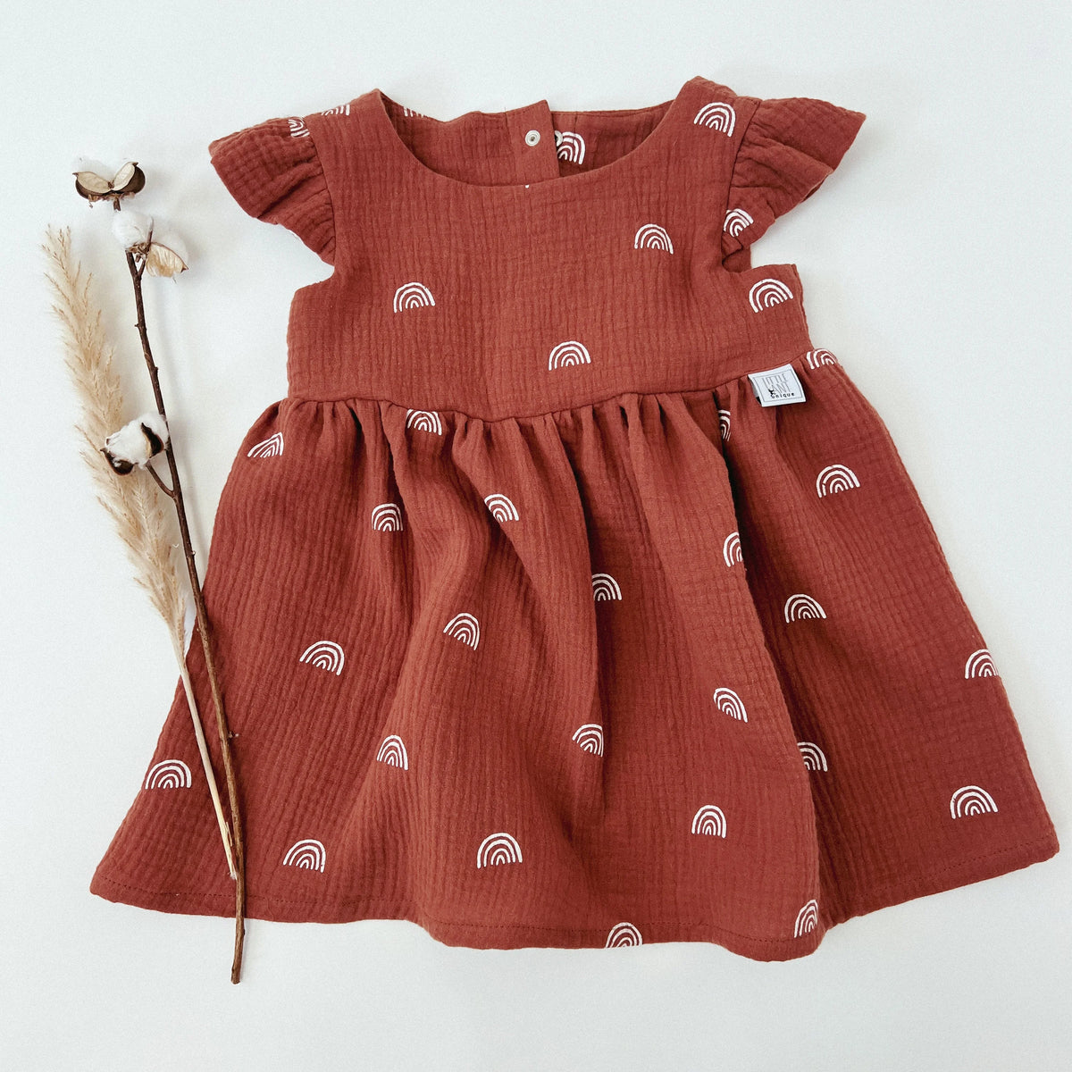 Kleid Baumwoll-Musselin Rainbow