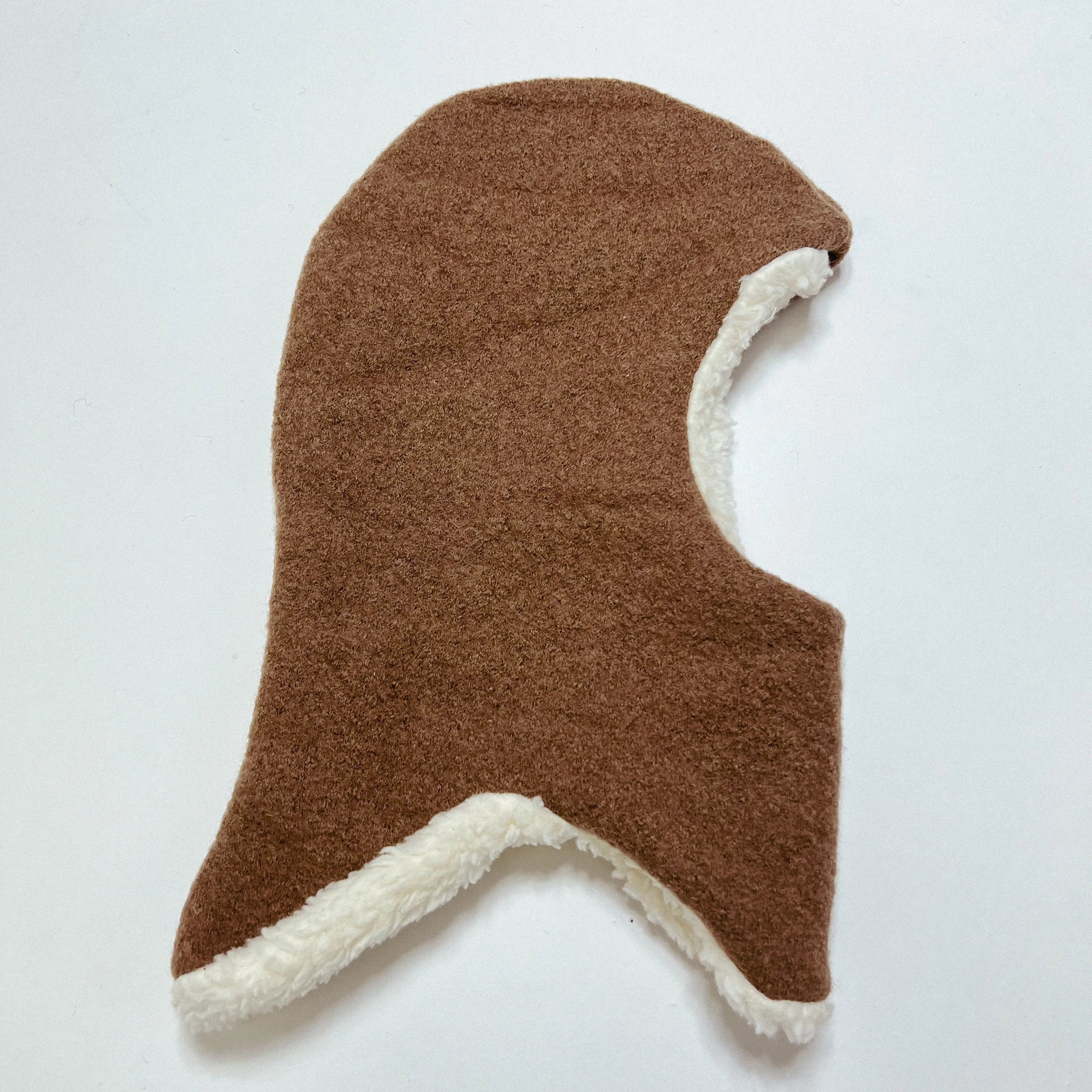 WALKMÜTZE/ SCHLUPFMÜTZE MIT TEDDY GEFÜTTERT