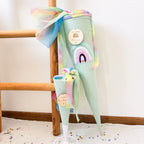 SCHULTÜTE MINT GLITZER RAINBOW