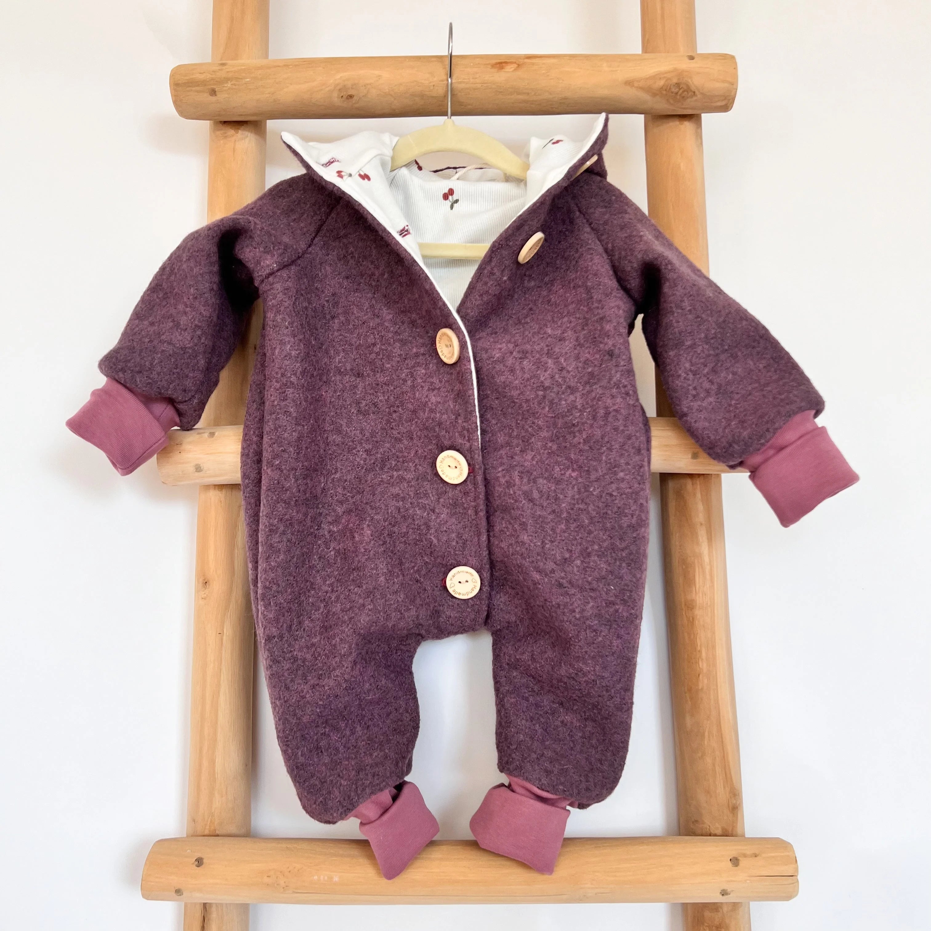 Walkoverall, Winteroverall Violett/Kirschen