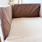 BABYBETTUMRANDUNG CORD TAUPE