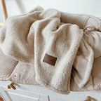 Babydecke I Kinderwagendecke I Kuscheldecke Teddy/Musselin