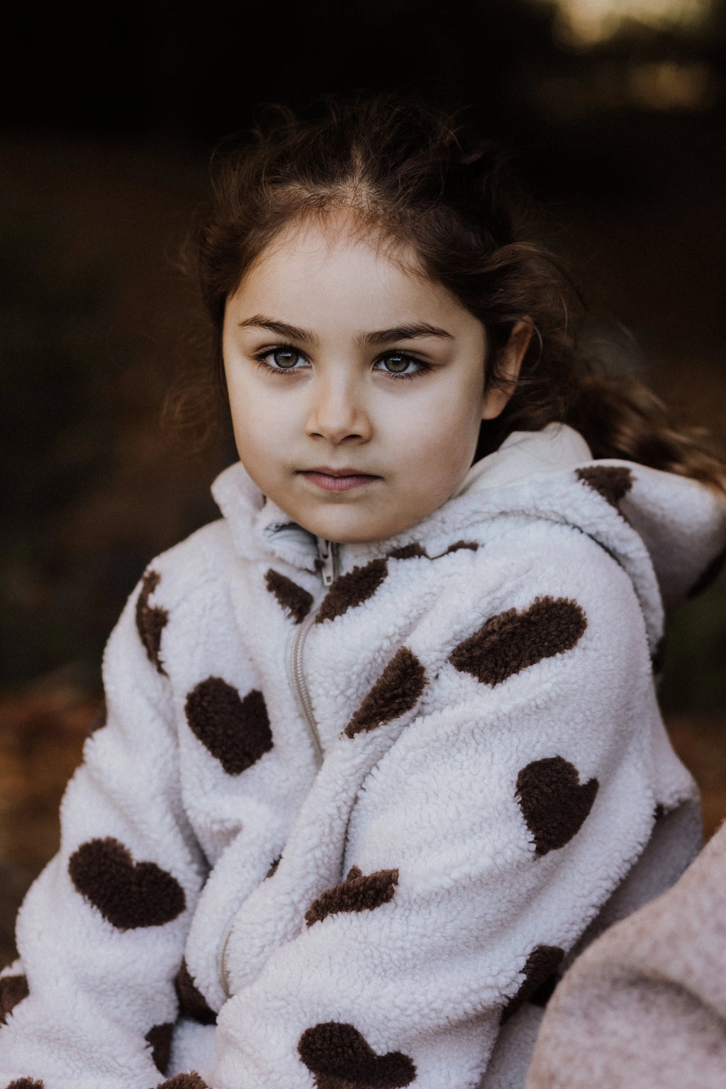 Teddyjacke Herzen  Winterjacke Teddy  Wintermantel Teddy