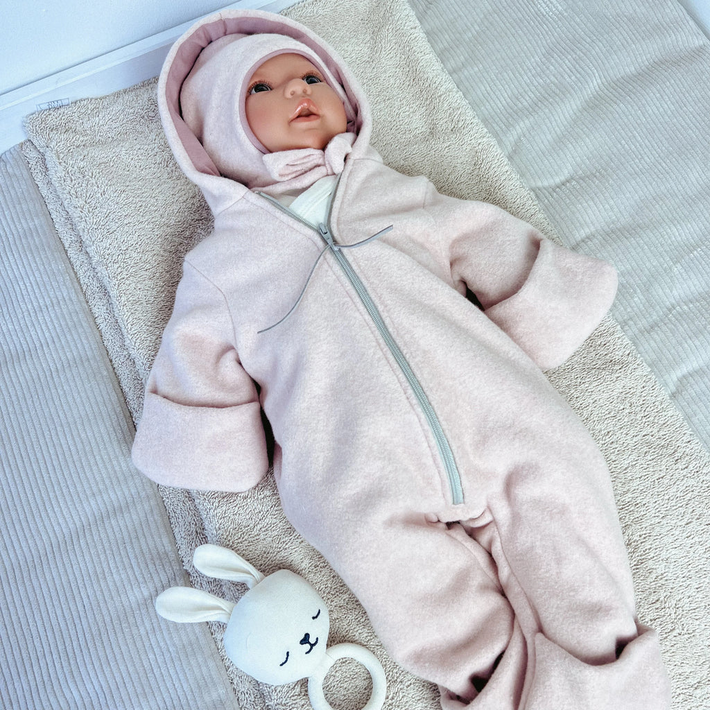 Bio Baumwoll Fleeceoverall rosa