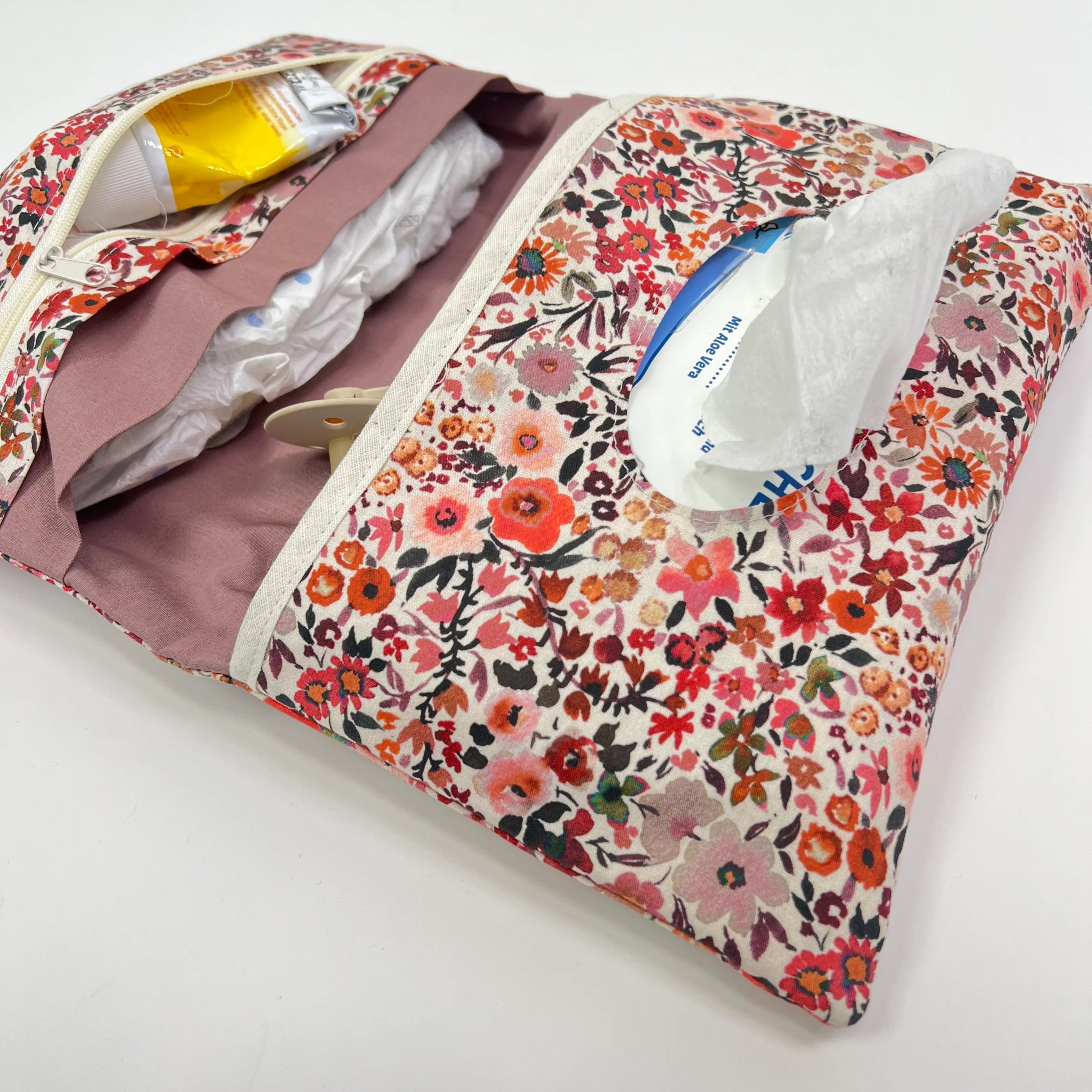 Wickeltasche Windeltasche Flowers Coral