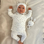Newbornset Homecoming Bio-Baumwolle Rosa Pünktchen