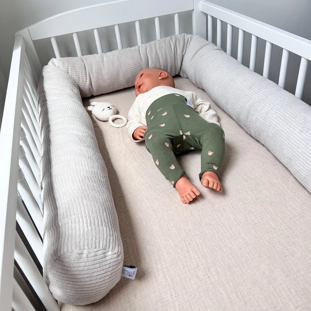 Bettschlange, Wickeltischumrandung Cord beige