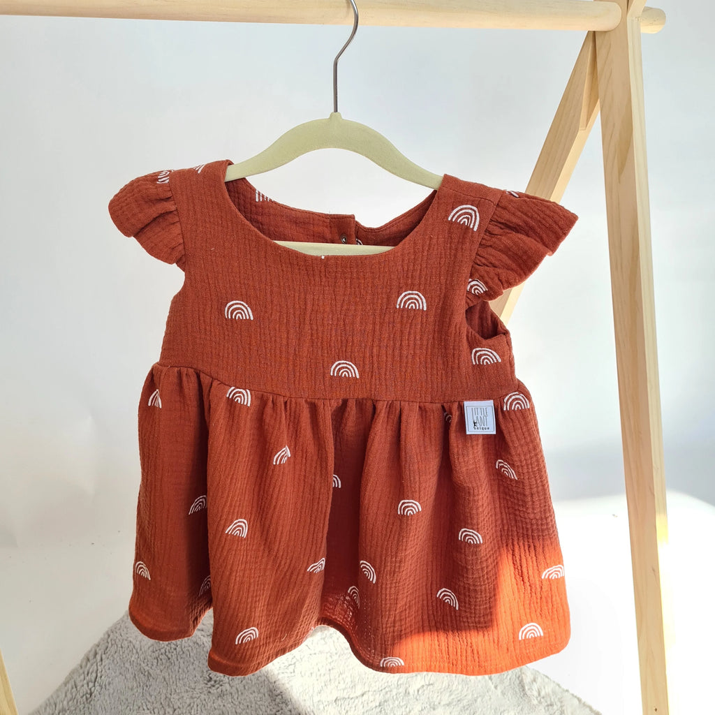 Kleid Baumwoll-Musselin Rainbow