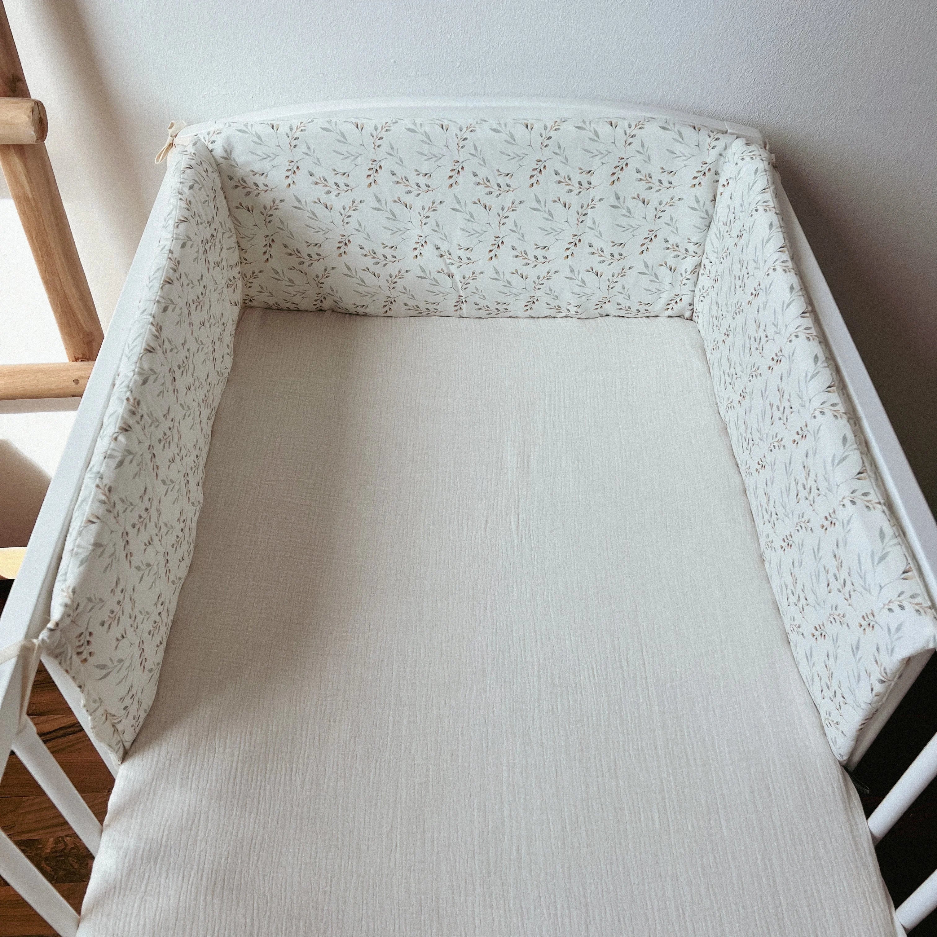 BABYBETTUMRANDUNG WEIDENKÄTZCHEN