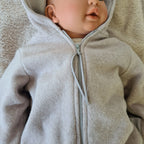 Bio Baumwoll Fleeceoverall beige