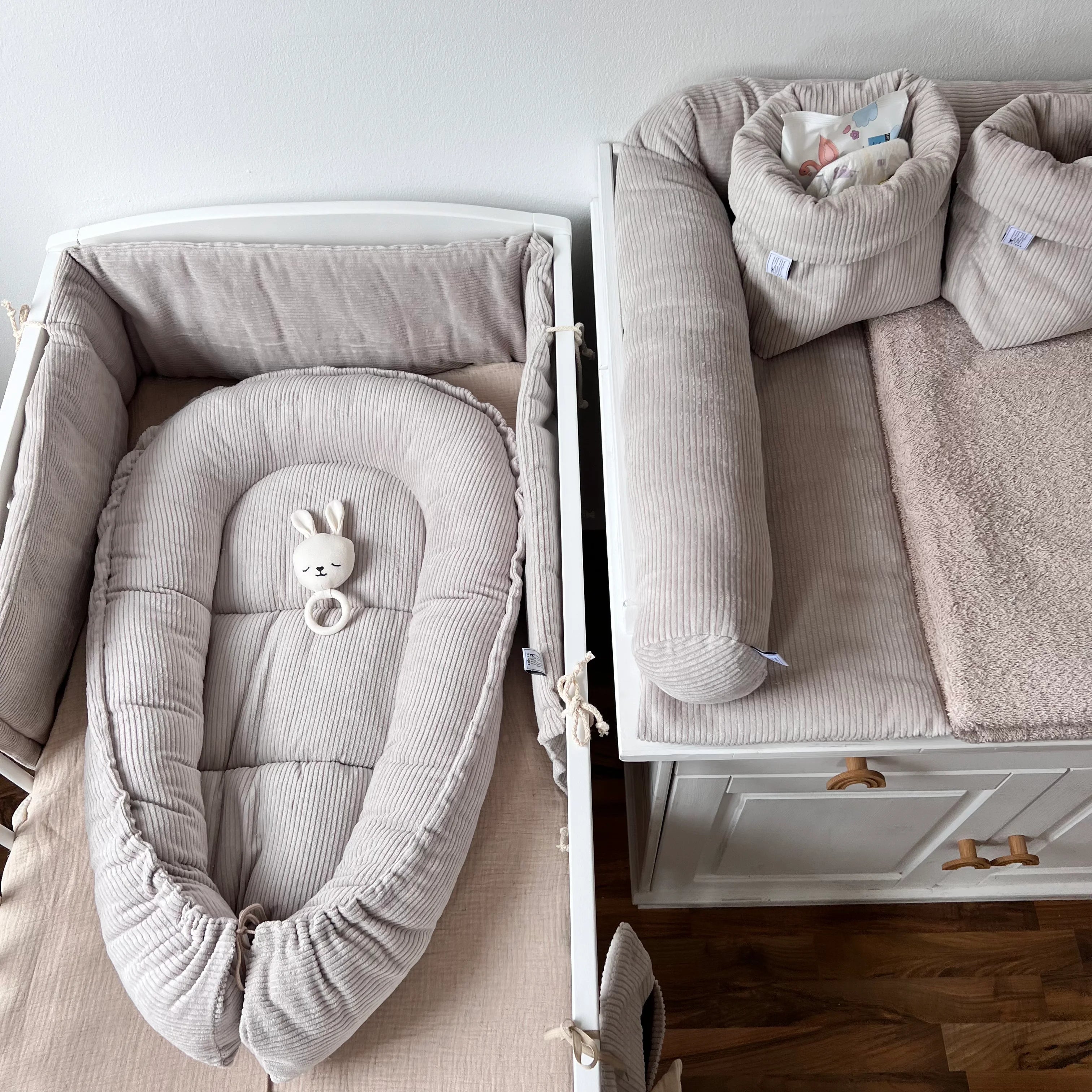 Nestchen Cord beige