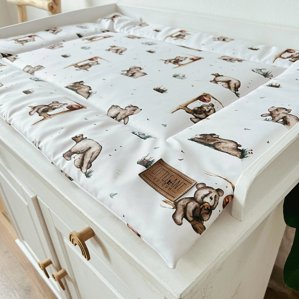 WICKELTISCHAUFLAGE ABWISCHBAR BÄRCHEN