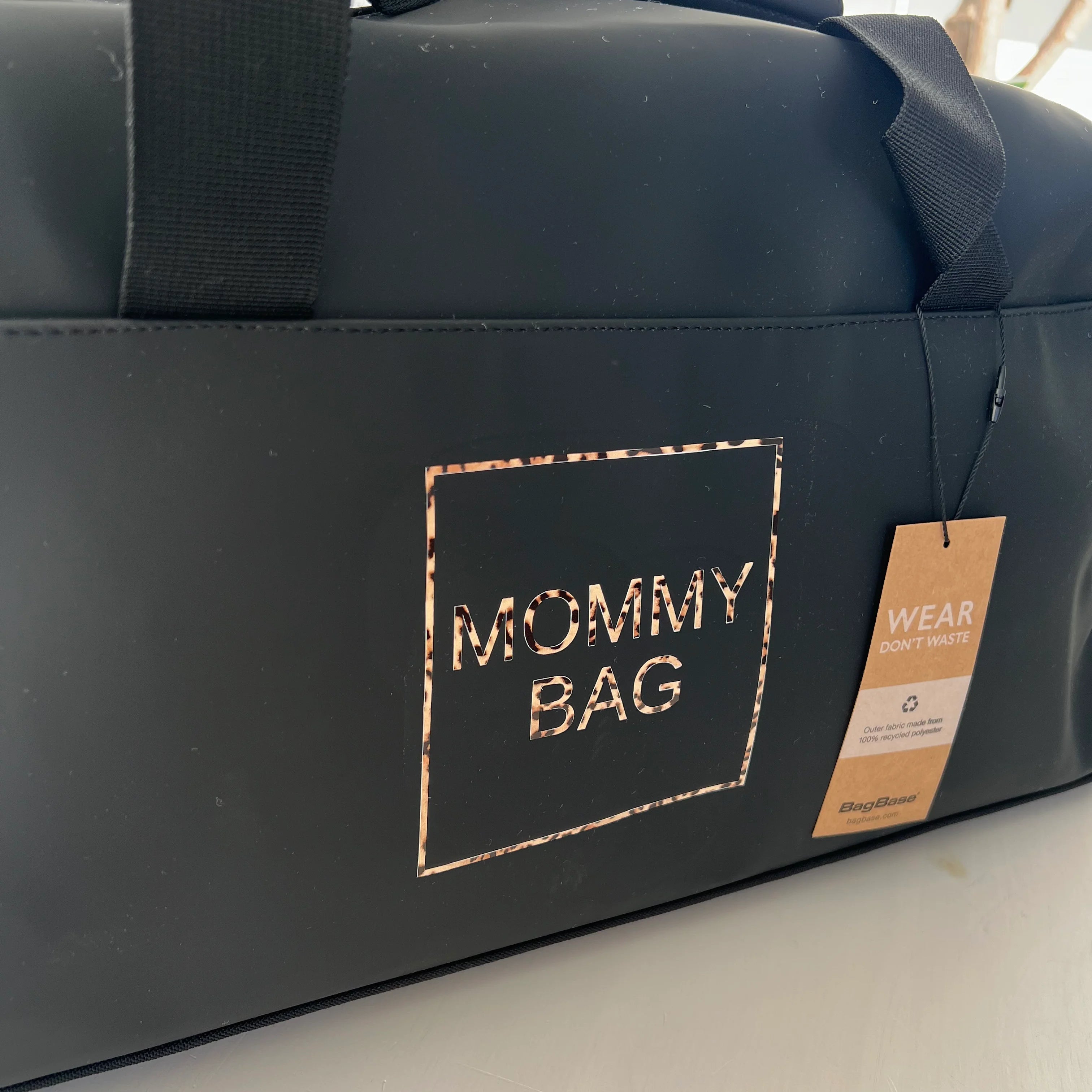 Weekender/Kliniktasche MOMMY BAG  Schwarz -Wasserabweisend