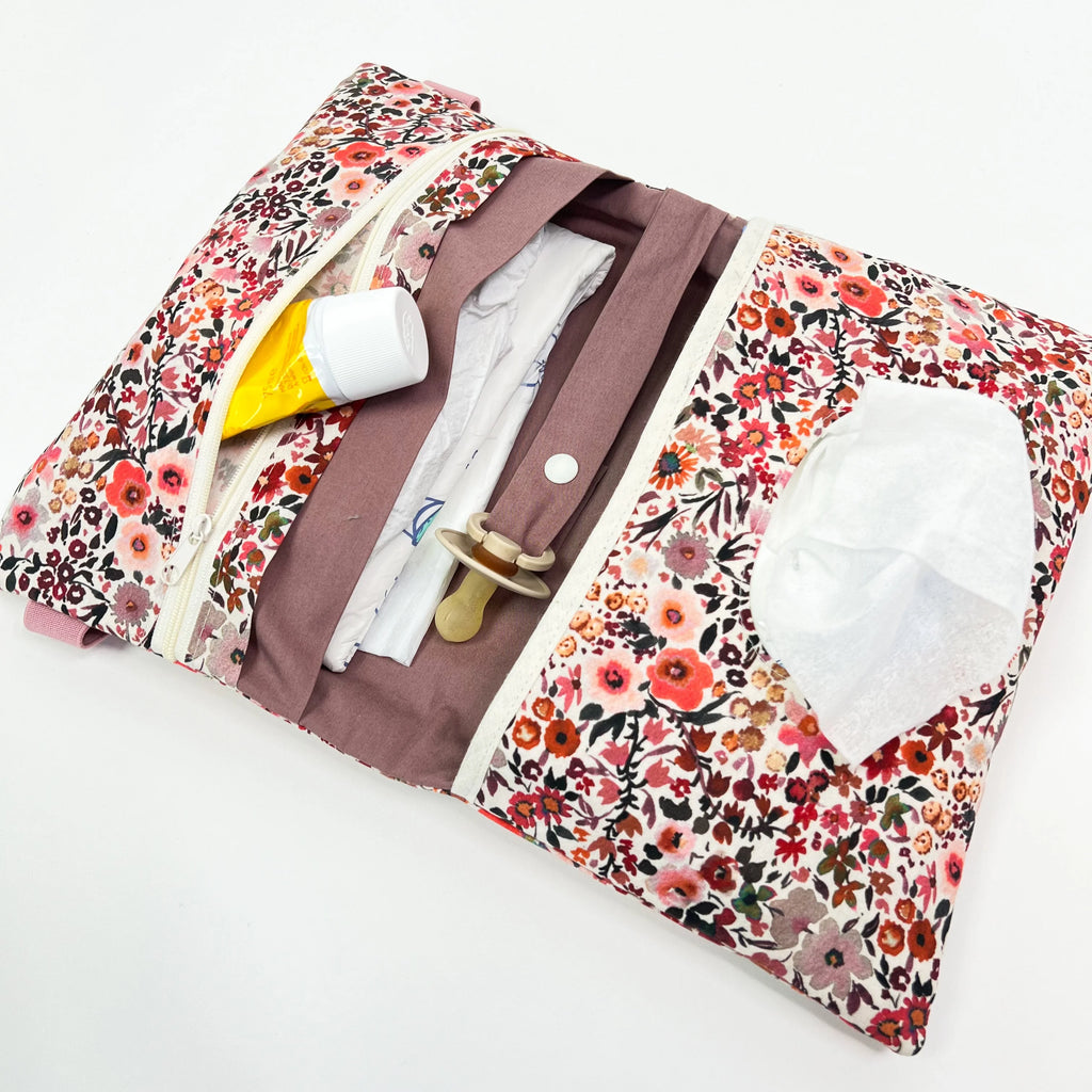 Wickeltasche Windeltasche Flowers Coral