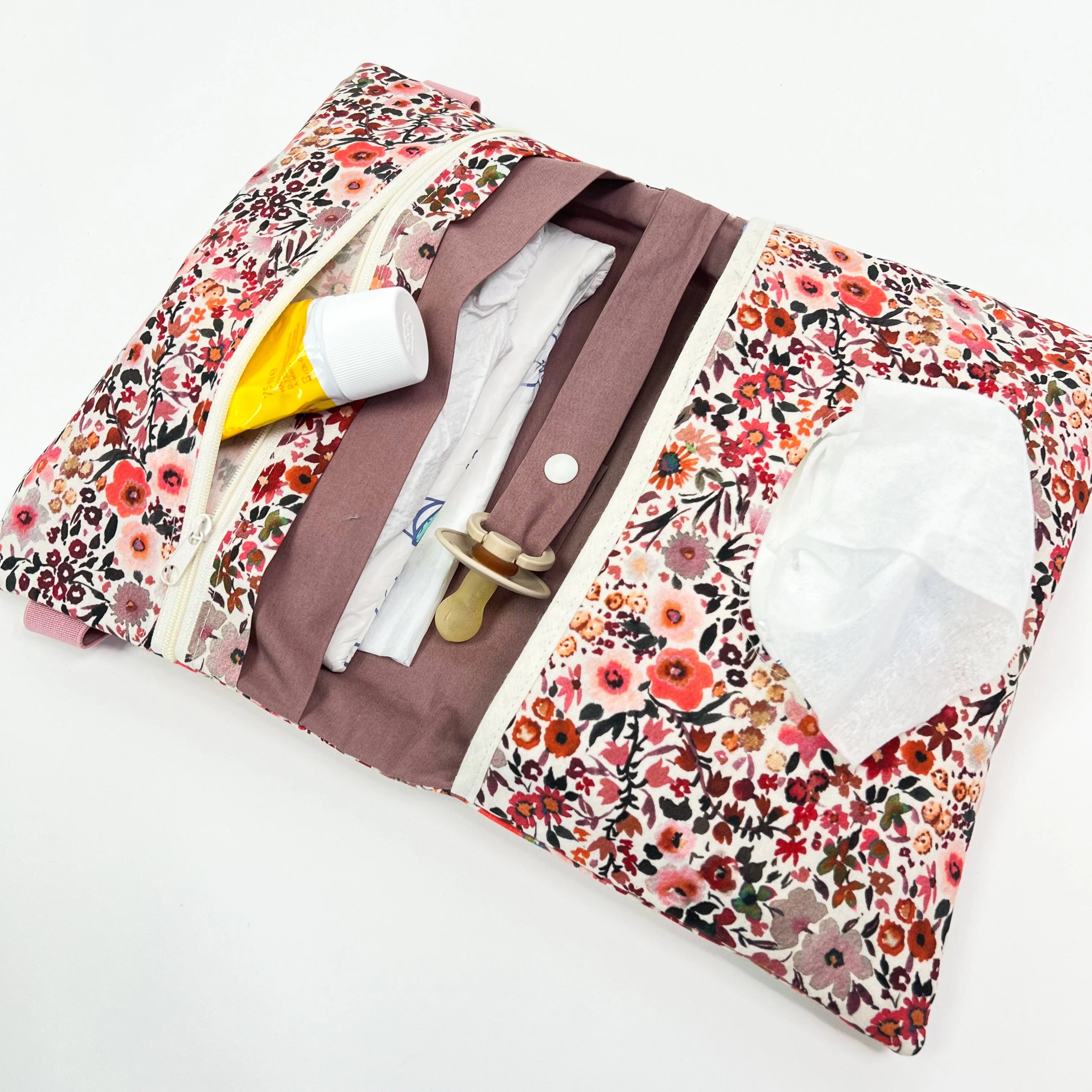 Wickeltasche Windeltasche Flowers Coral