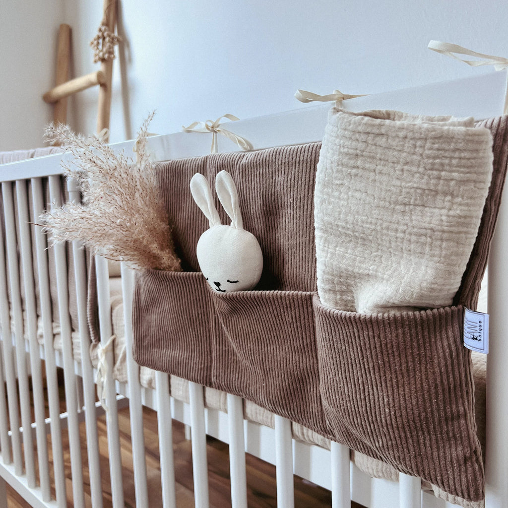 KBABYBETTORGANIZER CORD BRAUN/TAUPE