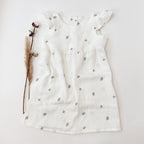 Kleid Baumwoll-Musselin Leaves