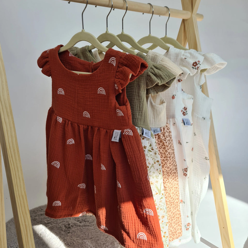 Kleid Baumwoll-Musselin Leo