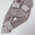 Bio Baumwoll Fleeceoverall beige