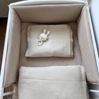 BABYBETTUMRANDUNG WAFFELPIQUE BEIGE