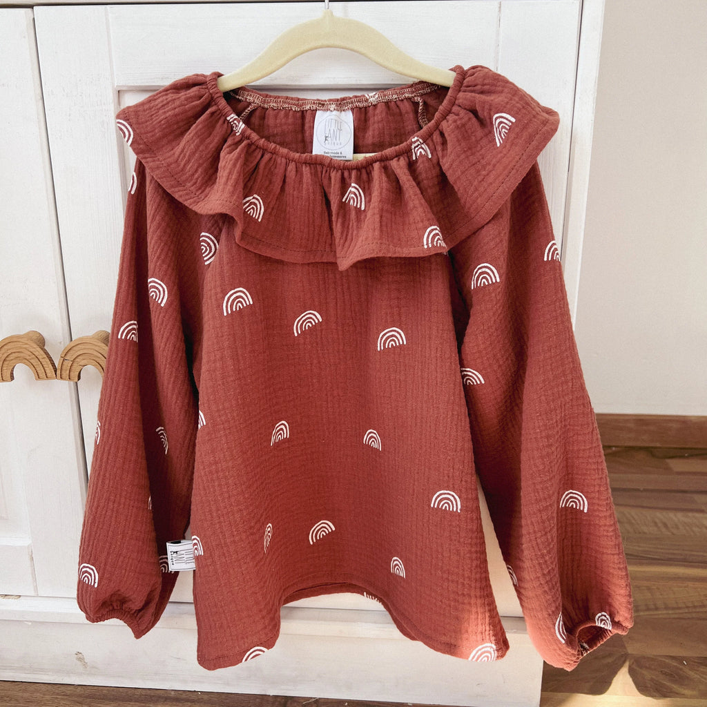 Bluse Baumwoll-Musselin Rainbow