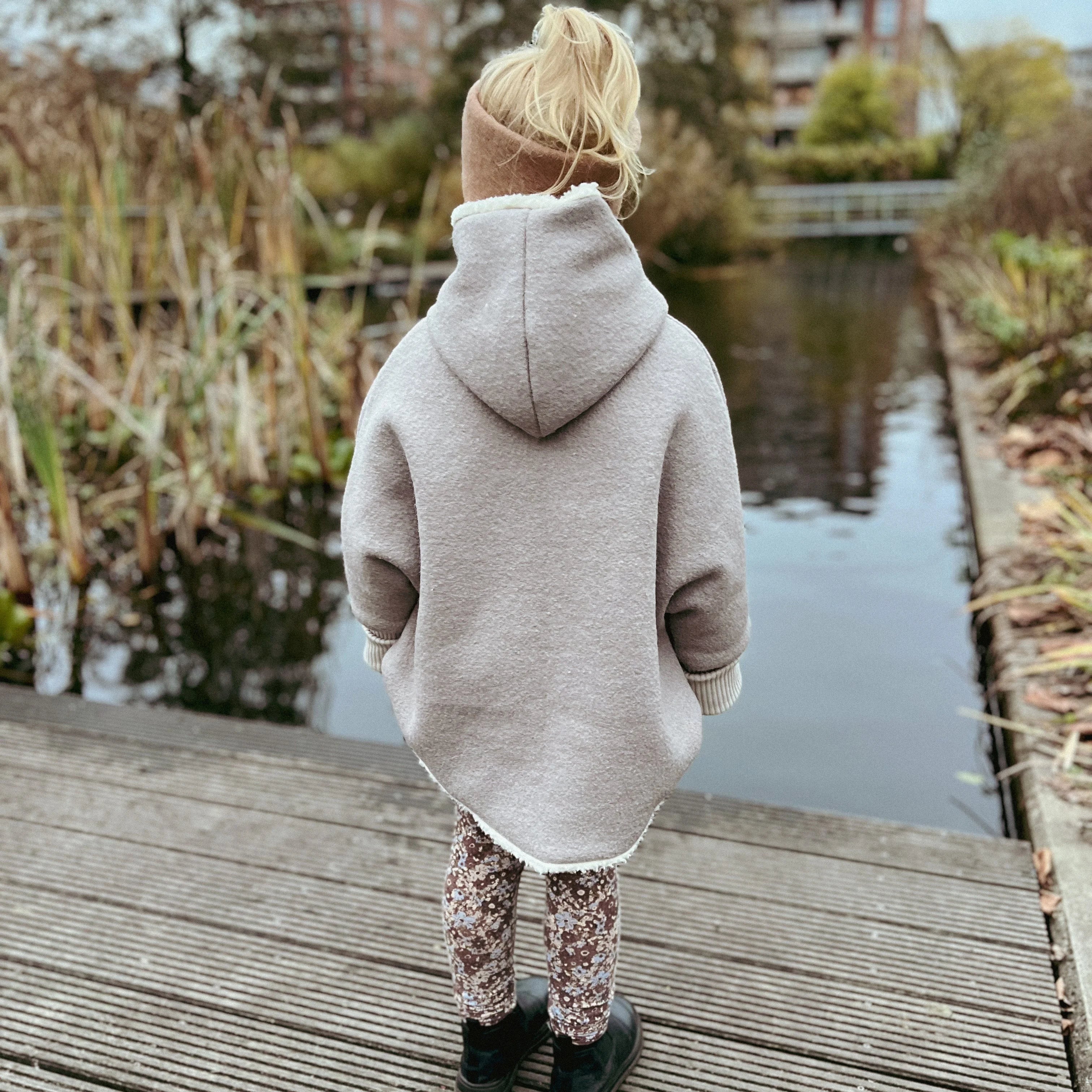 DIY Walkjacke Oversized  mit Teddyfell