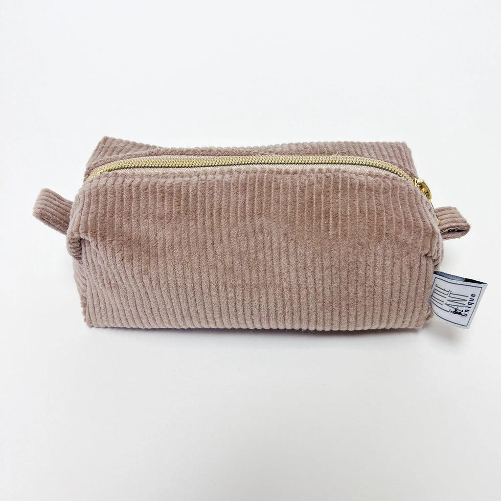 Kulturtasche I Windeletui Cord taupe I Schminktasche