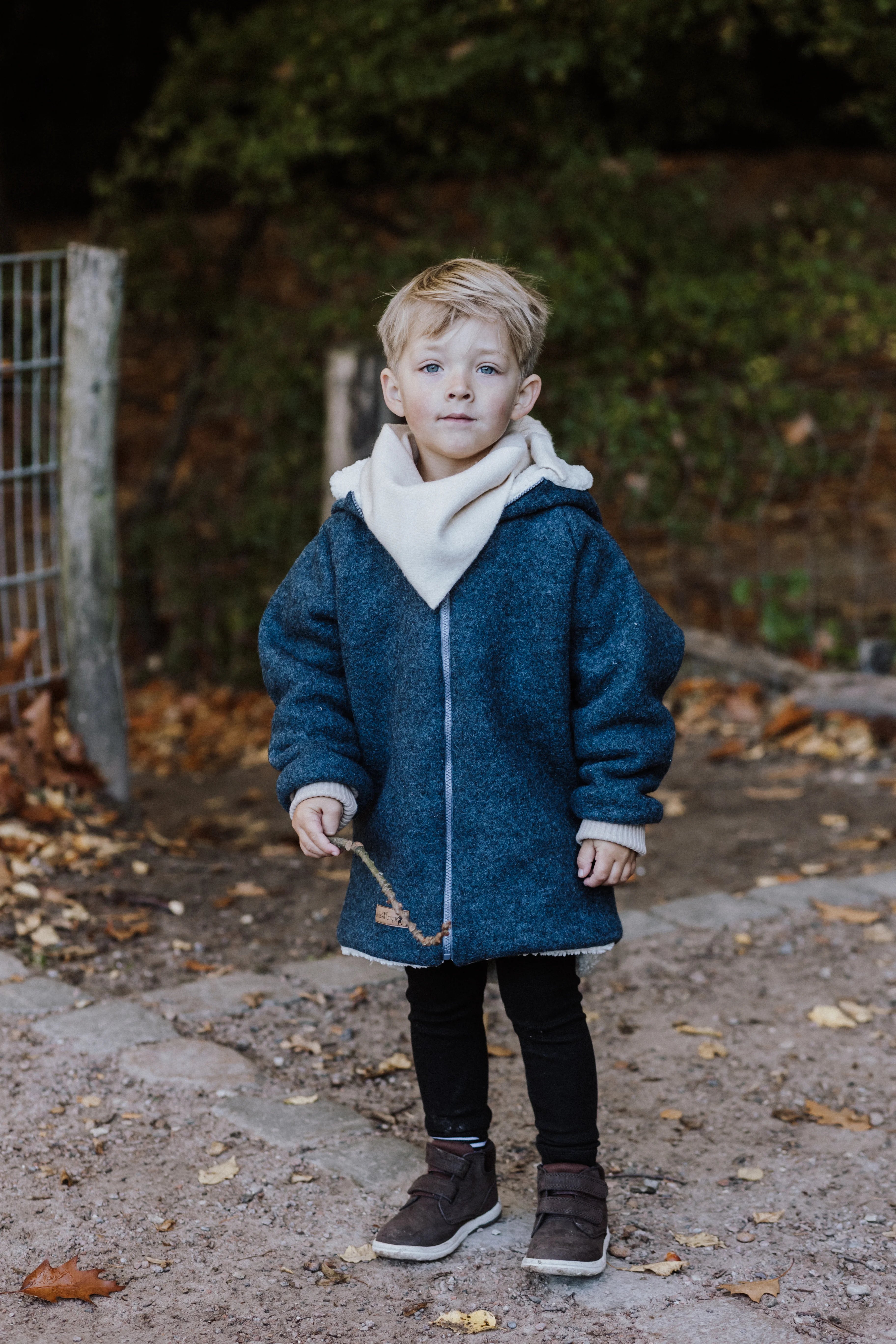 Walkjacke, Wintermantel petrol/ innen mit kuscheligem Teddystoff