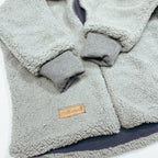 Teddyjacke grau/Musselin