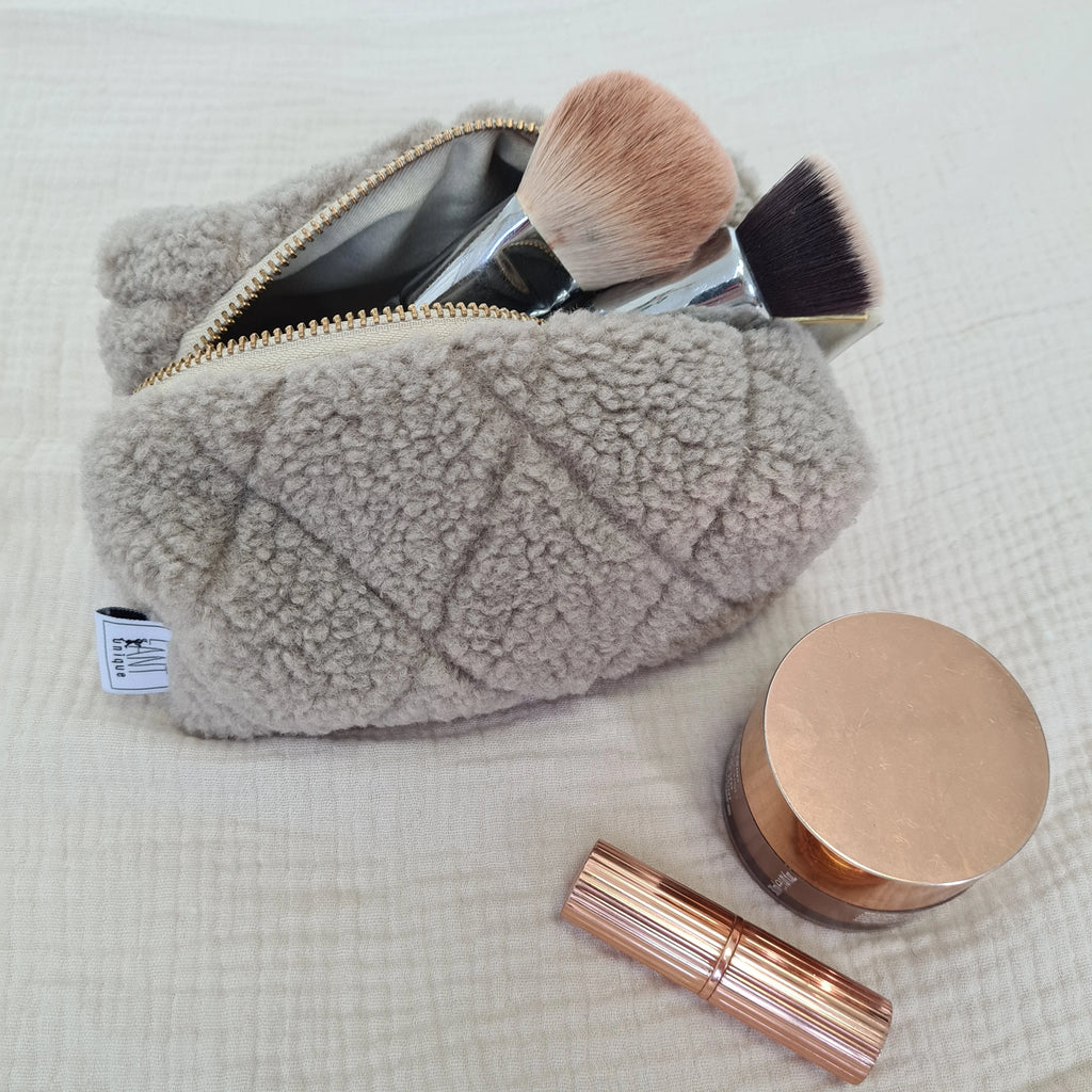Kulturtasche I Windeletui Teddy beige I Schminktasche