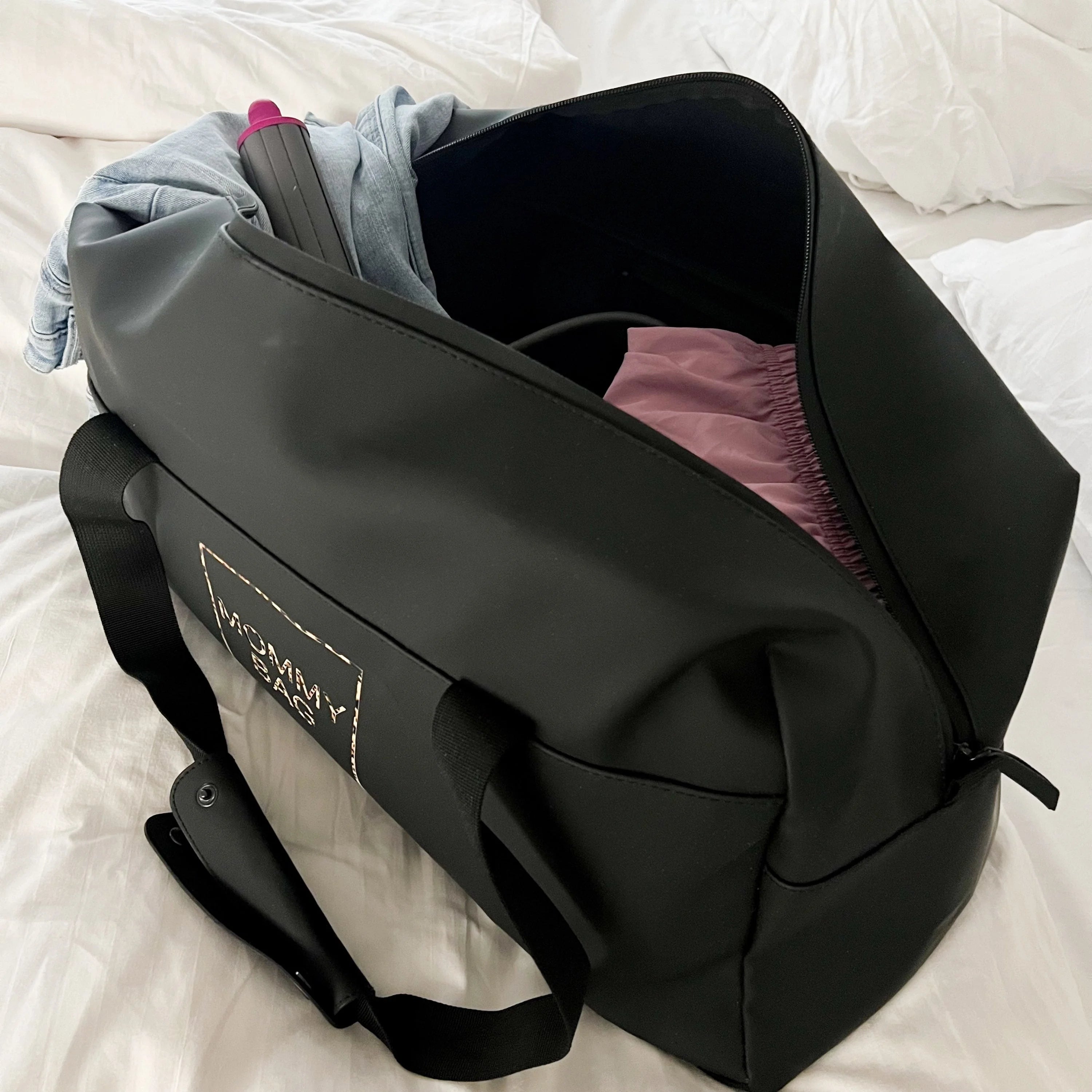 Weekender/Kliniktasche MOMMY BAG  Schwarz -Wasserabweisend