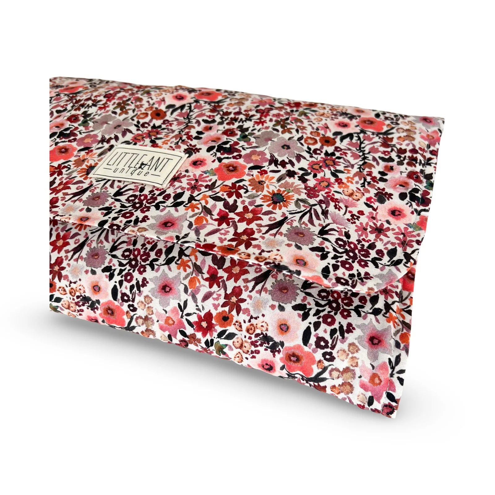 Wickelunterlage Windeltasche 2in1 für unterwegs I Flowers Coral