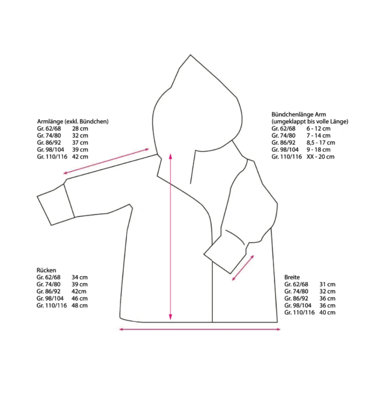 Walkjacke, Wintermantel grau, innen gestreift