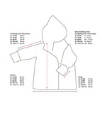 Walkjacke, Wintermantel in rost/ innen Regenbogen oder Weidenzweig