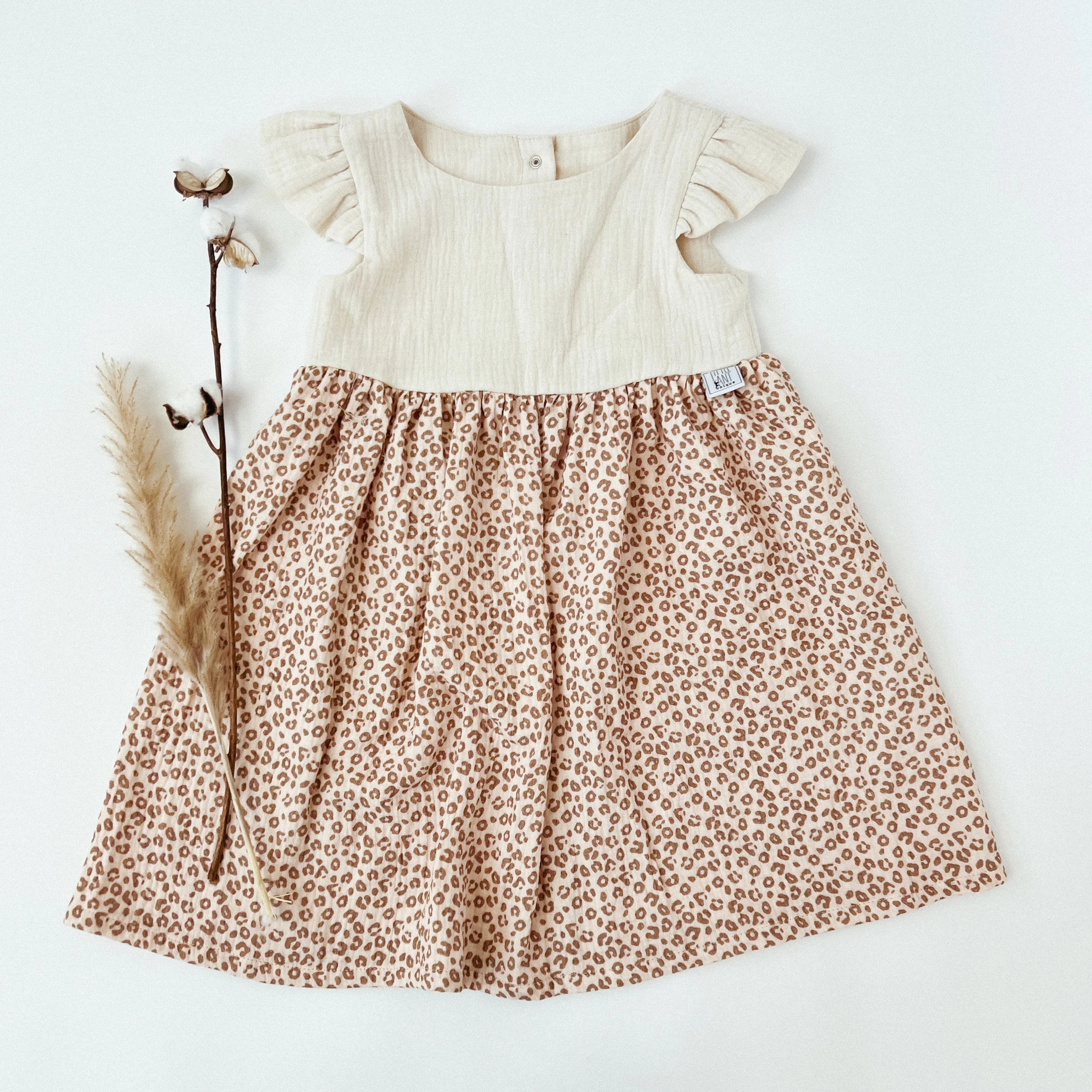 Kleid Baumwoll-Musselin Leo