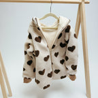 Teddyjacke Herzen  Winterjacke Teddy  Wintermantel Teddy