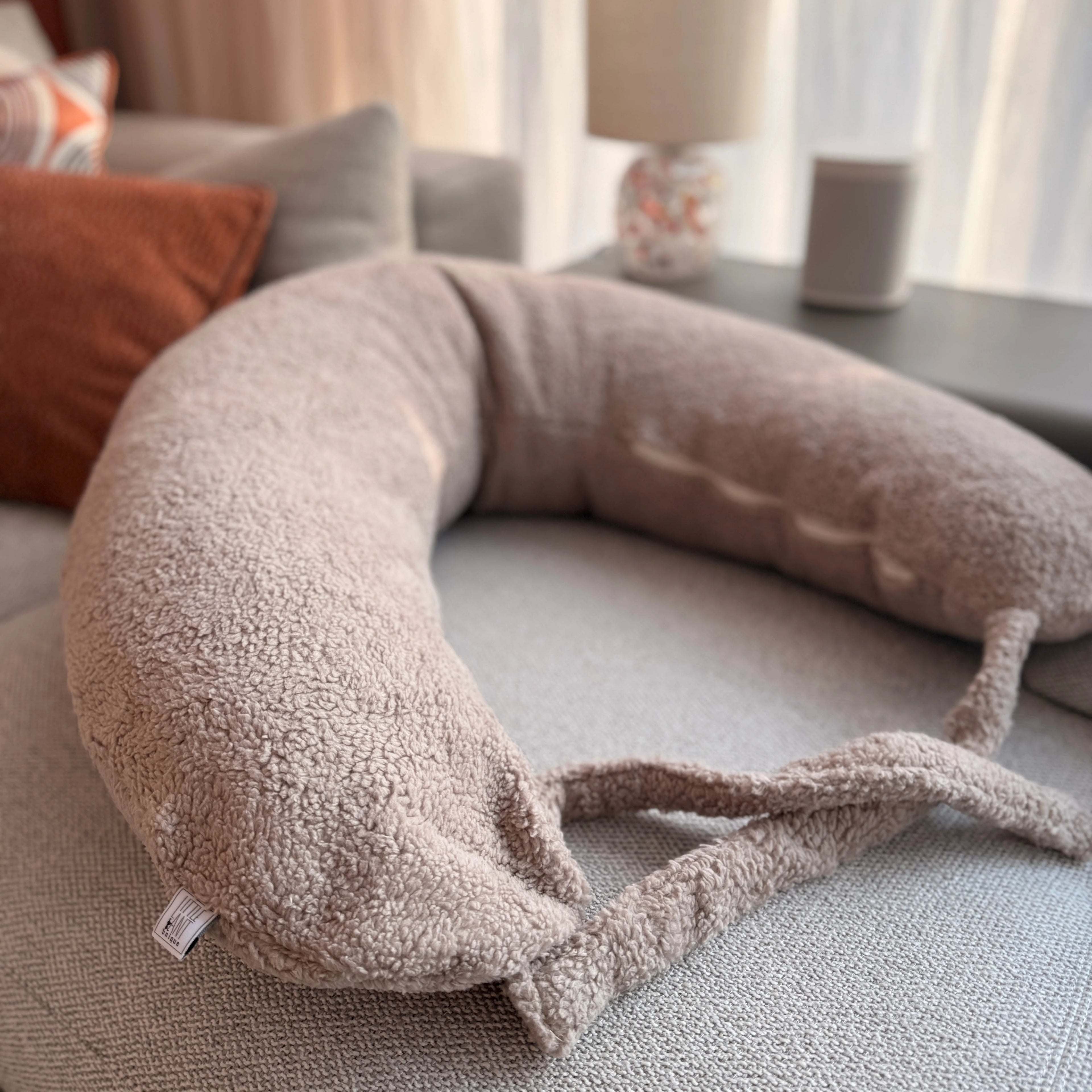 STILLKISSEN / SEITENSCHLÄFERKISSEN TEDDY BEIGE