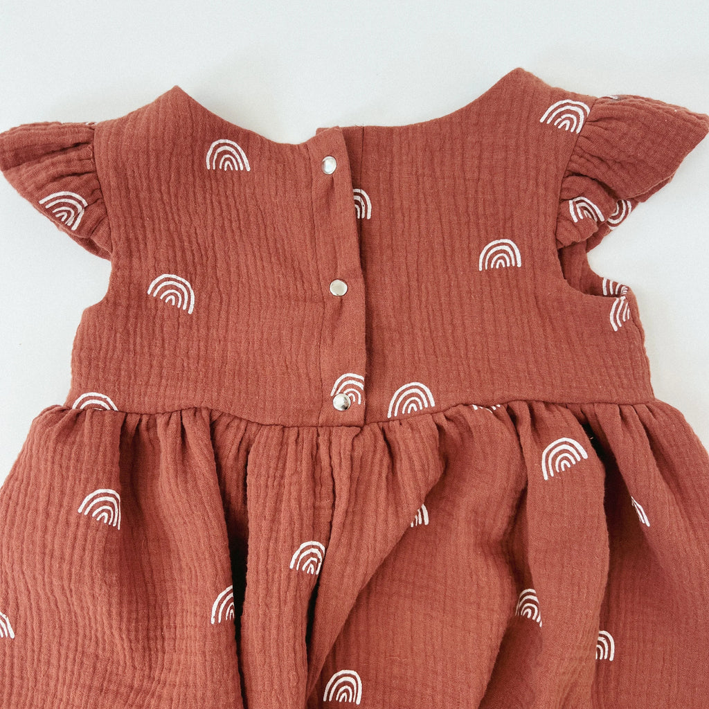 Kleid Baumwoll-Musselin Rainbow