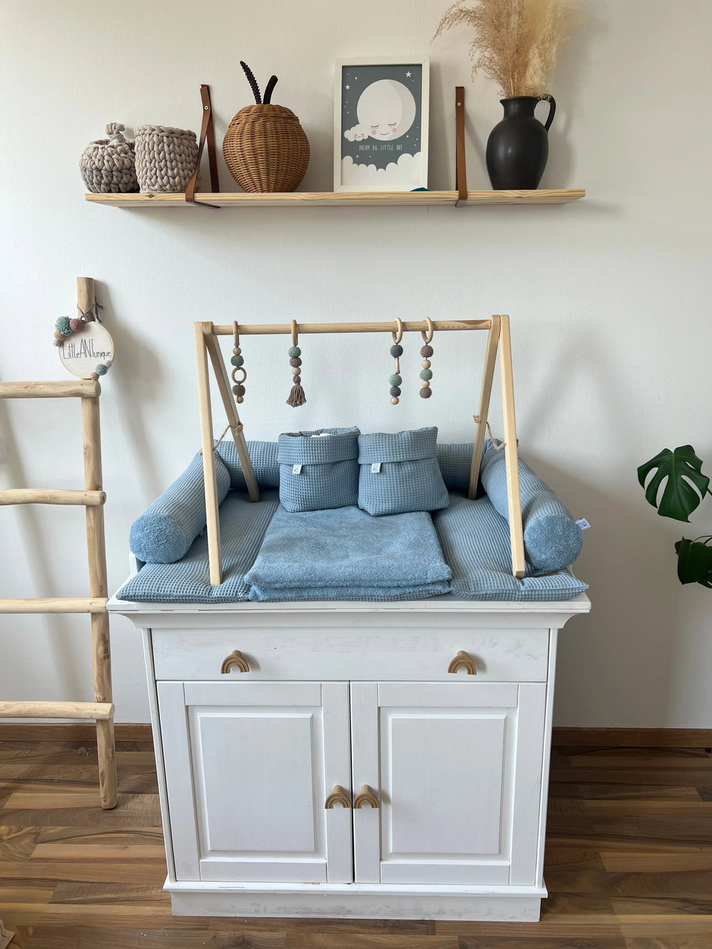 UtensiloWaffelpique Himmelblau