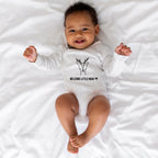 Babybody "Reh Welcome little" aus Biobaumwolle mit Wunschnamen